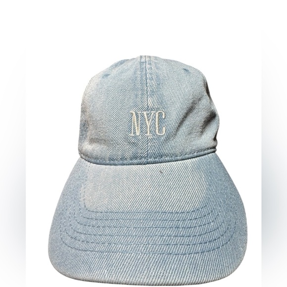 Classic Retro Denim NYC Baseball Cap - Picture 1 of 7